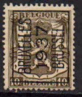 Belgique   Petit Sceau De L'état 5c Et 10c Surcharge Bruxelles 1937 - Typografisch 1936-51 (Klein Staatswapen)