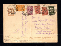 IPH8-RUSSIA-SOVIETIC POSTCARD MOSCOW To PRAG (czechoslovakia) 1937.WWII.Russland.carte Postale RUSSIE.POSTKARTE - Brieven En Documenten