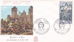 FDC  - 1968 -- Jeanne D'Arc  .........cachet  VAUCOULEURS  - 55 - 1960-1969