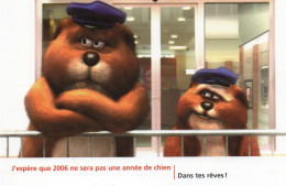 CPM - R - PUBLICITE POUR LA CAISSE D'EPARGNE -  J'ESPERE QUE 2006 NE SERA PAS UNE ANNEE DE CHIEN - Banks