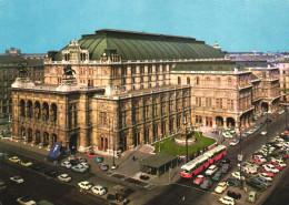 VIENNA, OPERA, CARS, BUS, MONUMENT, ARCHITECTURE, AUSTRIA, POSTCARD - Wien Mitte