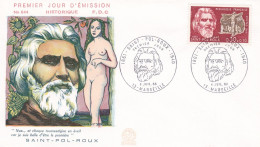 FDC  - 1968 -- SAINT POL ROUX  ( Nu )   .......cachet  MARSEILLE - 13 - 1960-1969