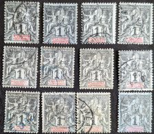 41 X12 Ex. Type Groupe Nouvelle Calédonie - Used Stamps