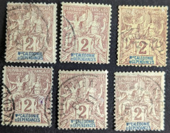 42 X6 Ex. Type Groupe Nouvelle Calédonie - Used Stamps