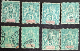 44 X8 Ex. Type Groupe Nouvelle Calédonie - Used Stamps