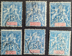 46 X6 Ex. Type Groupe Nouvelle Calédonie - Used Stamps