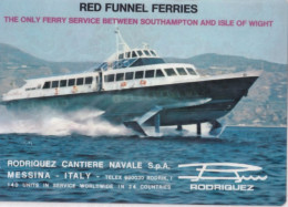 Calendarietto - Rodriquez Cantieri Navali - Messina - Red Funnel Ferrie - Anno 1984 - Petit Format : 1981-90