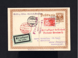 K646-AUSTRIA-AIRMAIL POSTCARD VIENNA To HORDE (germany).1927.Osterreich.AUTRICHE.carte Postale.POSTKARTE - Briefe U. Dokumente