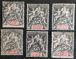 48 X6 Ex. Type Groupe Nouvelle Calédonie - Used Stamps