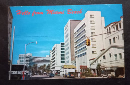 United States Florida Used Postcard With Stamp Perry Cancel - Miami Beach
