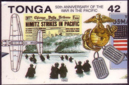 TONGA 1992 Cromalin Proof - US Landings In Gilbert Islands - Nimitz  - 4 Exist - Tonga (1970-...)