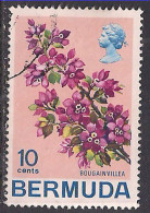 Bermuda 1970 QE2 10cents Flowers SG 256 Used ( C448 ) - Bermuda