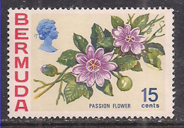 Bermuda 1970 QE2 15cents Flowers SG 258 MNH ( C409 ) - Bermuda