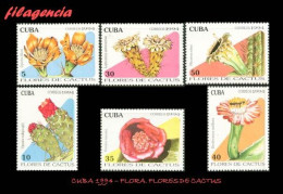 CUBA MINT. 1994-09 FLORA. FLORES DE CACTUS - Unused Stamps