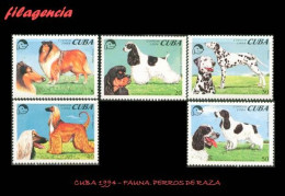 CUBA MINT. 1994-11 FAUNA. PERROS DE RAZA - Unused Stamps