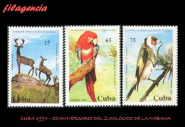 CUBA MINT. 1994-16 55 ANIVERSARIO DEL ZOOLÓGICO DE LA HABANA. FAUNA - Unused Stamps