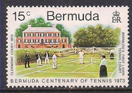 Bermuda 1973 QE2 15cents Tennis SG 300 MNH ( A798 ) - Bermuda