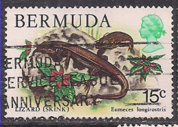 Bermuda 1978-83 QE2 15cents Fish SG 394 Used ( C1268 ) - Bermuda