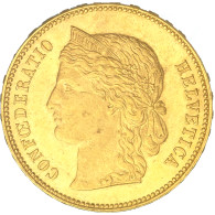 Suisse- 20 Francs Confédération Helvétique 1896 Berne - 20 Franken (goud)