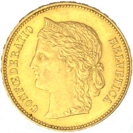 Suisse- 20 Francs Confédération Helvétique 1896 Berne - 20 Franken (goud)