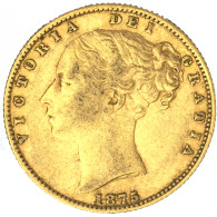 Royaume-Uni-Souverain Victoria  1875 Londres - 1 Sovereign