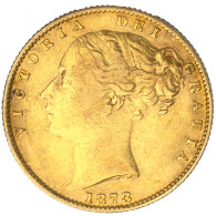 Royaume-Uni-Souverain Victoria  1873 Londres - 1 Sovereign