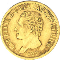 Italie-Royaume De Sardaigne-20 Lire Charles-Félix 1827 Turin - Piemonte-Sardegna, Savoia Italiana