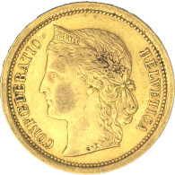 Suisse- 20 Francs Confédération Helvétique 1886 Berne - 20 Franken (goud)