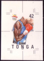 Tonga 1992 Cromalin Proof  - Olympic Games Boxing - 4 Exist - More Details In Description - Tonga (1970-...)