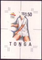 Tonga 1992 Olympic Games Tennis - Cromalin Proof - 4 Exist - More Details In Description - Tonga (1970-...)