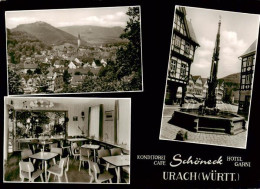 73876746 Urach Bad Konditorei Cafe Schoeneck Panorama Brunnen Urach Bad - Bad Urach