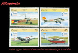 CUBA MINT. 1996-05 EXPOSICIÓN FILATÉLICA ESPAMER 96. AVIACIÓN - Ongebruikt