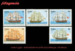 CUBA MINT. 1996-10 EXPOSICIÓN FILATÉLICA CAPEX 96. VELEROS CUBANOS - Unused Stamps