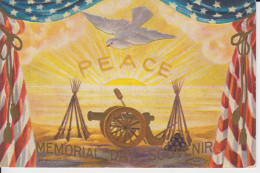 Memorial Day Souvenir Peace Cannon, Balls And Rifles Canon Boulets Et Fusils Patriotisme   2 Sc - Altri & Non Classificati