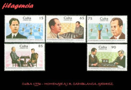 CUBA MINT. 1996-19 HOMENAJE A JOSÉ RAÚL CAPABLANCA. CAMPEÓN MUNDIAL DE AJEDREZ - Ongebruikt