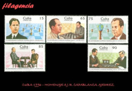 CUBA MINT. 1996-19 HOMENAJE A JOSÉ RAÚL CAPABLANCA. CAMPEÓN MUNDIAL DE AJEDREZ - Nuevos