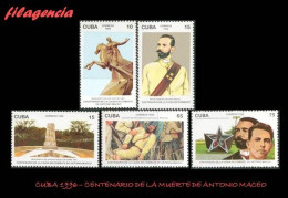 CUBA MINT. 1996-21 CENTENARIO DE LA MUERTE DEL MAYOR GENERAL  ANTONIO MACEO - Ongebruikt