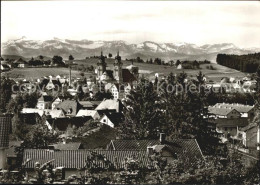 72433791 Lindenberg Allgaeu Ortsansicht Mit Kirche Alpenkette Lindenberg - Lindenberg I. Allg.