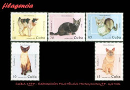 CUBA MINT. 1997-01 EXPOSICIÓN FILATÉLICA HONG KONG 97. GATOS DE RAZA - Unused Stamps