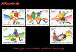 CUBA MINT. 1997-06 COPA MUNDIAL DE FÚTBOL FRANCIA 98 - Unused Stamps