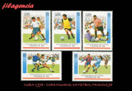 CUBA MINT. 1998-03 COPA MUNDIAL DE FÚTBOL FRANCIA 98 - Unused Stamps