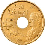 Monnaie, Espagne, Juan Carlos I, 25 Pesetas, 1990, Madrid, TB+, Aluminum-Bronze - 25 Peseta