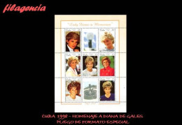 CUBA MINT. 1998-17 HOMENAJE A LADY DIANA. MINIPLIEGO - Ongebruikt