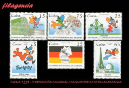 CUBA MINT. 1998-19 EXPOSICIÓN UNIVERSAL HANNOVER 2000 EN ALEMANIA. PRIMERA SERIE - Neufs