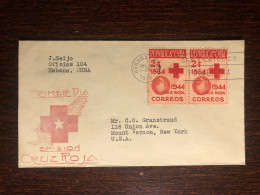 CUBA FDC COVER 1946 YEAR RED CROSS HEALTH MEDICINE STAMPS - Brieven En Documenten