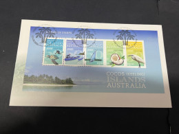 13-2-2024 (4 X 9) Australia - Cocos (Keeling) Islands FDC Cover (with Mini-sheet) 2019 - 50 Years Of Stamps - Kokosinseln (Keeling Islands)