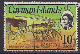 Cayman Islands 1974 QE2 10c Crawfish Used  SG 352 ( M1106 ) - Cayman (Isole)