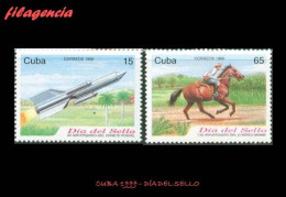 CUBA MINT. 1999-11 DÍA DEL SELLO CUBANO. TRANSPORTE POSTAL - Nuevos