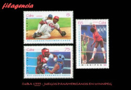 CUBA MINT. 1999-17 JUEGOS PANAMERICANOS EN WINNIPEG - Ungebraucht