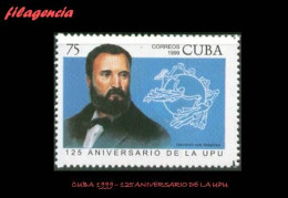 CUBA MINT. 1999-20 125 AÑOS DE LA UNION POSTAL UNIVERSAL - Neufs